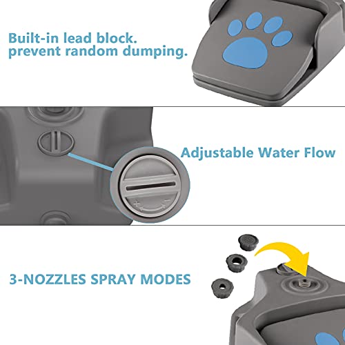 Dog Water Fountain, Automatic Pet Water Fountain Step On Paw Activated Dog Water Dispenser with 3 Nozzles, 9.8FT Hose… - Image 2