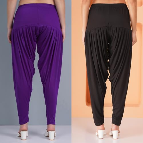 Image of Buy That Trendz Patiala Pants for Women Combo Regular Fit Cotton Patiala Salwar