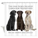 CafePress Creation of Labs Decorative Fabric Shower Curtain