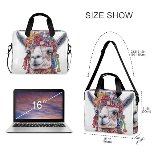 Funda maletín para portátil 13-15.6 pulgadas Boho Llama miniatura 4