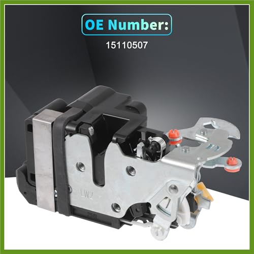 Image of Replacement Front Left Driver Side Power Door Lock Actuator Motor for GMC for Chevrolet Trailblazer for Buick Door Latch Actuator Assembly No.15110507 Black Vehicle Components