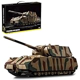 DUANT Maus Super-Heavy Panzer Klemmbausteine Bausatz, 2688 Teile WWII MOC Militärischer Schwere Tarnung Tank Modell Bausteine Set, Geschenke für Hobbyisten und Erwachsene