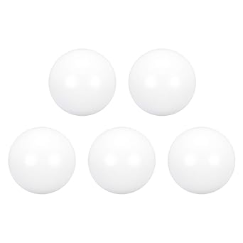 uxcell PTFE Ball, 22mm Diameter, Ground Finish, Diaphragm Pneumatic Pump White, 5pcs