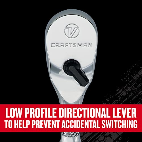 Trinquete Craftsman 1/4 con 80 dientes CMMT86301V para mecánicos 6