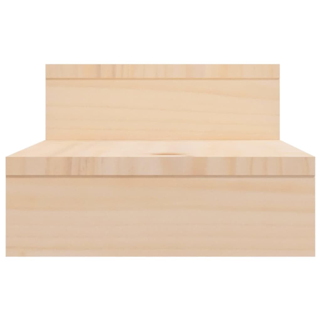 Supporto per monitor (52-101) x 22 x 14 cm, in legno massello di pino da scrivania, rialzo per monitor per PC, laptop, computer