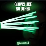 300 Ultra Bright Glow Sticks Bulk - Halloween Glow in the Dark Party Supplies Pack - 8" Glowsticks Party Favors with Bracelets and Necklaces - Image 2