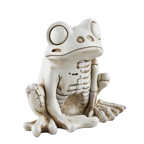 Genérico Halloween Skeleton Frog - Decorazioni ranica | Figura Paura Statua Scheletro per Bar Casa Stregato