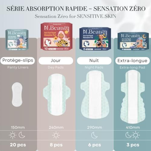 M BEAUTY - Salvaslips Barely Touch – 150 mm – 20 unidades – Sensación cero y absorción rápida – Suaves y cómodos – Hipoalergénicos - imagen 6