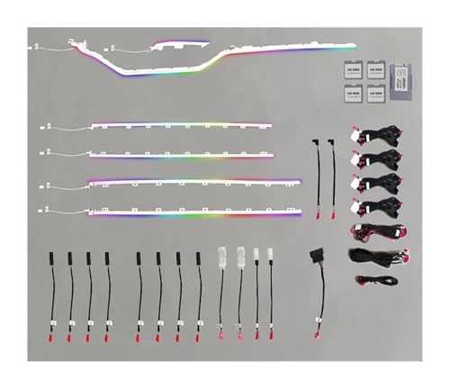 Mold Highlight Version 20 Lights Illusion Atmosphere Lamp Compatible with VW Teramont 2017-2020 Screen Control(C)