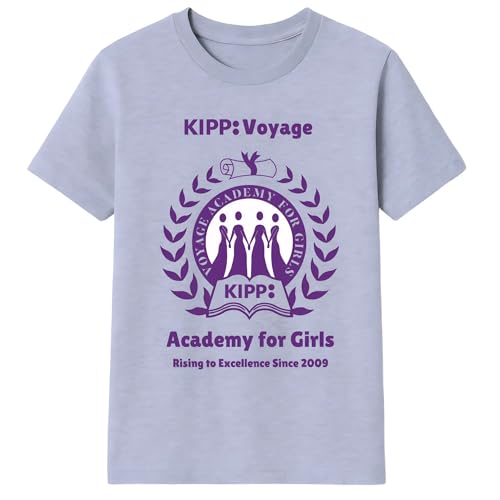 Unisex-Child Kipp Youth Voyage Academy for Girls Short Sleeve Spirit Tee