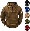Sudadera táctica para hombre con cremallera de cuarto y bolsillos 2