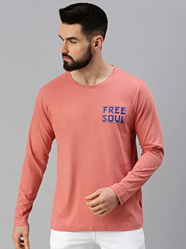 Image of Veirdo Pure Cotton Full Sleeves Round Neck Cool & Stylish Graphic Printed T-Shirt for Men & Boys