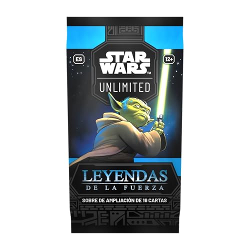 Fantasy Flight Games Asmodee FFG Star Wars Unlimited Juego Coleccionables Leyendas de la Fuerza, sobre 16 Cartas, TCG a Partir de 12 Años, para 2 Jugadores, Español, Multicolor SWH0501ES