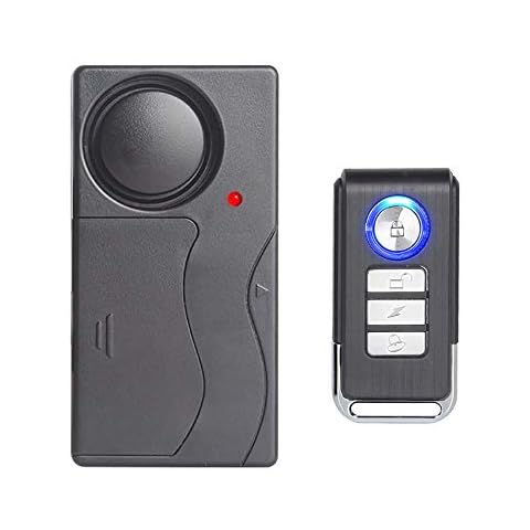 Mengshen Wireless Vibration Alarm, Anti-Theft Burglar Alarm for Bicycle/Bike/Motorcycle/Car/Vehicles/Door/Window, 110db Super Loud (Remote Control Included) Cover