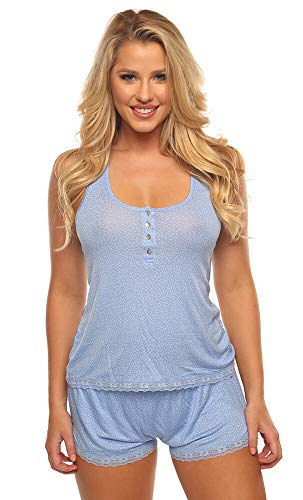 Image of Velvet Kitten Sweetness Short Sexy PJ Camisole Set Pajama Sleep Shirt Sleepwear
