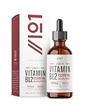 Vitamin B12 Liquid Drops 3000mcg - 60ml (2 Months Supply) - High Strength Methylcobalamin Supplement - Vegan & Vegetarian Friendly - By Alpha01