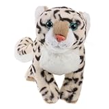 Léopard des neiges : il s'agit d'un ornement en peluche pour canapé, salon, chambre à coucher, qui a un joli look et une large gamme d'utilisations, joli léopard des neiges