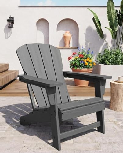 Chaise Adirondack résistante aux intempéries et empilable pour espace extérieur - 3