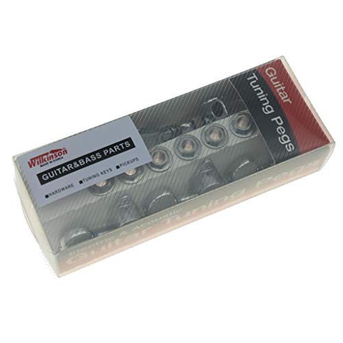 Wilkinson 3X3 Roto Style Full Size Sealed Guitar Tuners Tuning Keys Pegs Guitar Machine Heads Fits Usa Les Paul Or Acoustic Guitars Chrome #TOP6