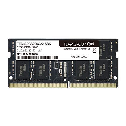 Team ノートPC用 SO-DIMM DDR4 3200MHz PC4-25600 32GB 無期限保証 Team ノートPC用 SO-DIMM DDR4 3200MHz PC4-25600 32GB 無期限保証