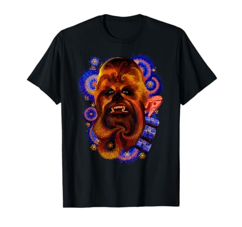 T-shirt Star Wars Chewbacca design artistique idéal pour les conventions et sorties ciné