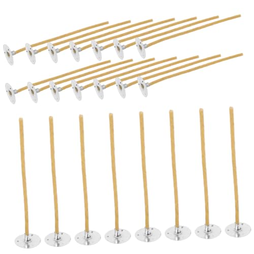 100 mechas para vela fibra natural con cera de abejas