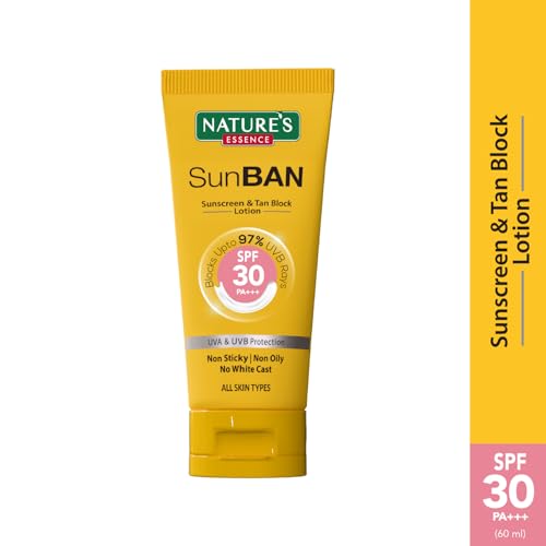 Nature’s Essence Sunban Suncreen Spf 30 Pa+++ | No White Cast And Broad Spectrum Sun Screen | For All Skin Types | Non Greasy | Lightweight | For Men & Women | 60Ml - Image 3