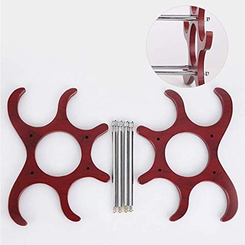 Soporte de madera para 6 botellas de vino plegable miniatura 7
