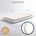 Tutti Bambini 100% Waterproof Bassinet Mattress Protector - Premium 100% Cotton Bassinet Mattress Pad Cover, Soft & Breathable, Machine Washable, Compatible with CoZee® Bassinets (31.8 x 20 in)