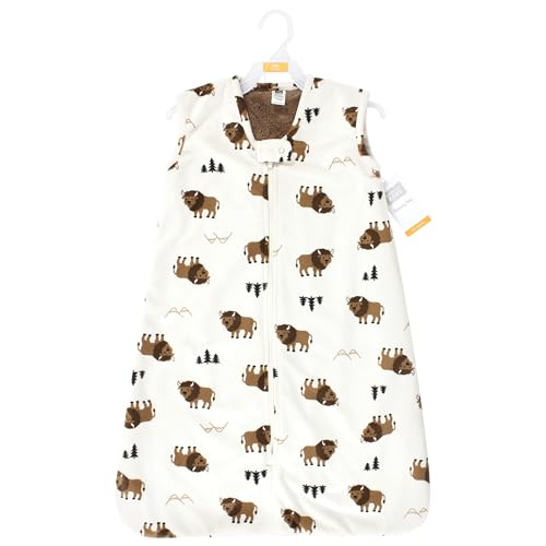 Image of Hudson Baby Infant Girls Long Sleeve Plush Faux Fur Sleeping Bag, Wearable Blanket