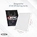 BCW Deck Guard - Double Matte White Card Sleeves | Acid-Free, Archival-Safe, No PVC | Anti-Glare Matte Finish | Fits Standard 2½