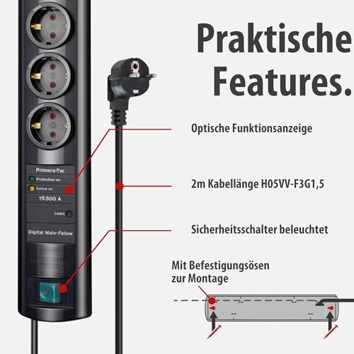 Brennenstuhl Primera-Tec Steckdosenleiste 7-Fach – Ansicht 3