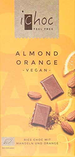 iChoc Almond Orange 80g | Chocolade vegan - Image 4