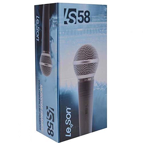 Microfone De Mão Dinâmico Ls58 Champanhe Leson, Leson, Ls58,
