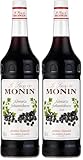 Monin Sirup Schwarze Johannisbeere (1 x 1,0l) - für Cocktails und Desserts aromatisch und fruchtig - Getränkezusatz - natürliche Inhaltsstoffe (Packung mit 2)