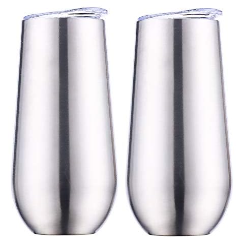 Sivaphe Stainless Steel Insulated Champagne Flutes Cover