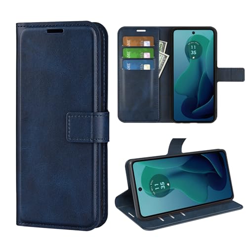 Étui Moto G 5G 2024 bleu pour protéger votre écran des rayures de clés