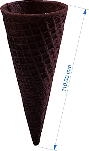 Image of The Cone Company-Wafer cones (CHOCOLATE, 110 MM-FLAT TOP CONE) (10 PCS)