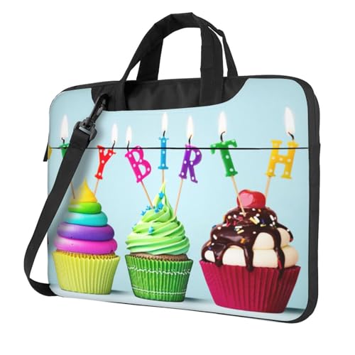 Sac ordinateur portable antichoc imprimé cupcakes sacoche voyage