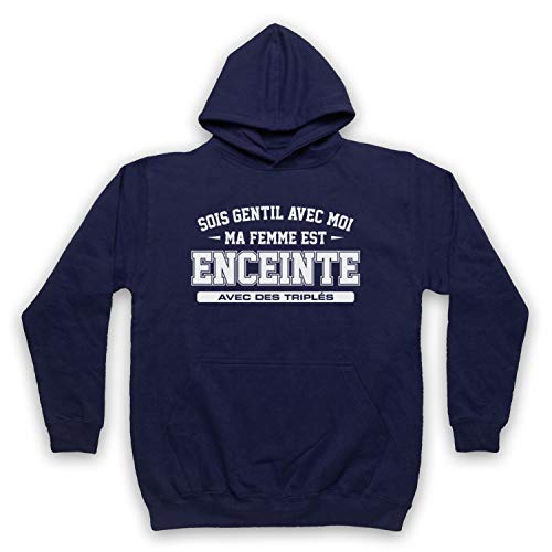 Sweat a Capuche Triples Be Nice Le Cadeau Parfait pour Annoncer la Grossesse