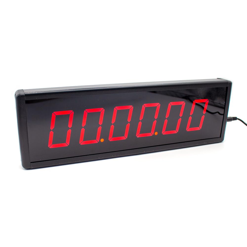 Toplionace Wettkampf Timer, Countdown Stoppuhr, 6-stellige LED Anzeige, Trainings Zeitmessgerät mit Fernbedienung