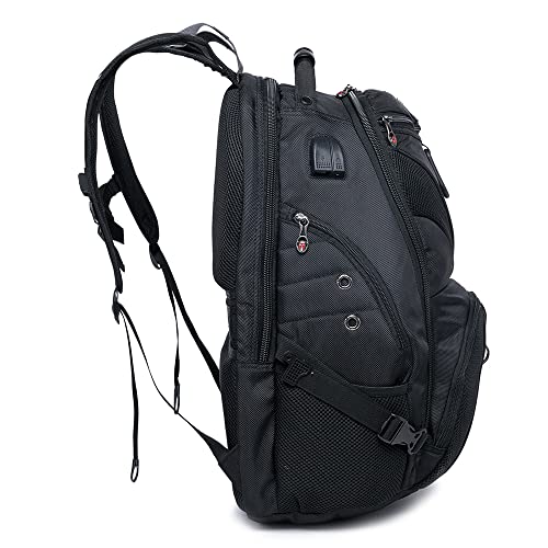 Mochila Masculina C/Cadeado Embutido Reforçada Swissport Grande Trabalho USB