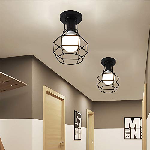 Mengjay Vintage Industriale Plafoniere Lampada da