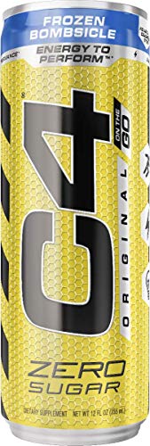 C4 Original Sugar Free Sparkling Energy Drink Frozen Bombsicle | Pre Workout Performance
