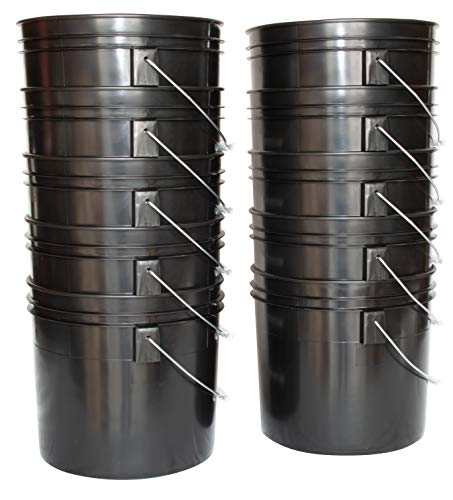 Argee 3.5 Gallon Heavy Duty Bucket, Black (Pack Of 10) #TOP7
