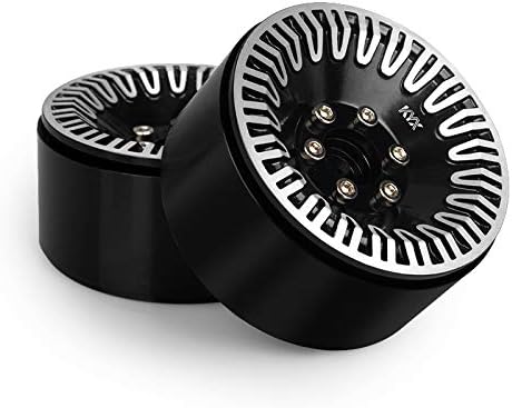 KYX Racing Aluminum Alloy 1.9" Wheel Rims Upgrades Parts Accessories for RC Crawler Car Axial SCX10 II 90046 Capra UTB TRX4 D90 (4 pcs)