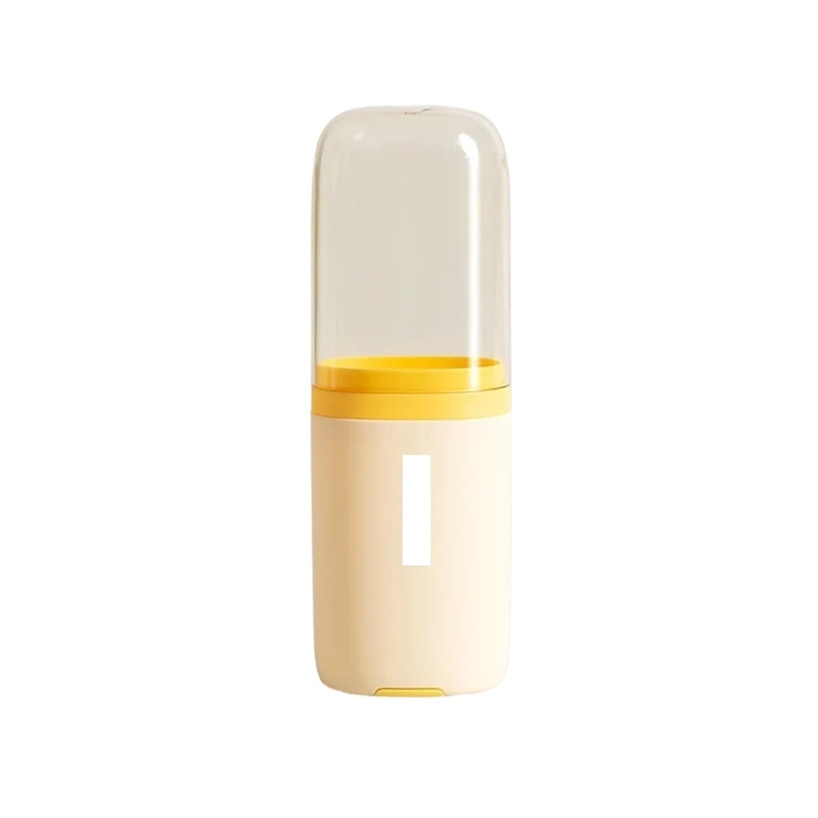 3pcs Mouthwash Cup Travel Washing, Portable Toothbrush Storage Box Out For Toothpaste(Yellow)