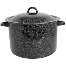 MIRRO 7.75qt Enamel Stock Pot, Black
