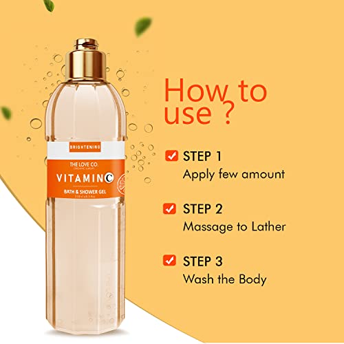 The Love Co. Luxury Mens Vitamin C Body Wash - Shower Gel, Unisex Personal Care Products - Vegan & Paraben Free Bath Soap That Hydrates And Gently Cleanses #TOP3