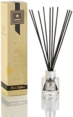 PAIRFUM Natural Reed Diffuser - Long-Lasting & Healthy - Fragrances for 2-3 Months (50 ml) Perfume: Cedar Noir - for Men - with Black Reeds